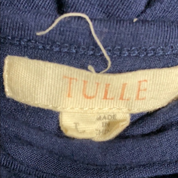 Tulle; Midnight Blue; Midi; Shift; Dress; L - Picture 5 of 8